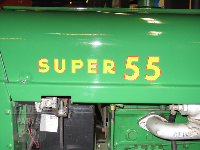 Oliver Super 55 Deisel decal